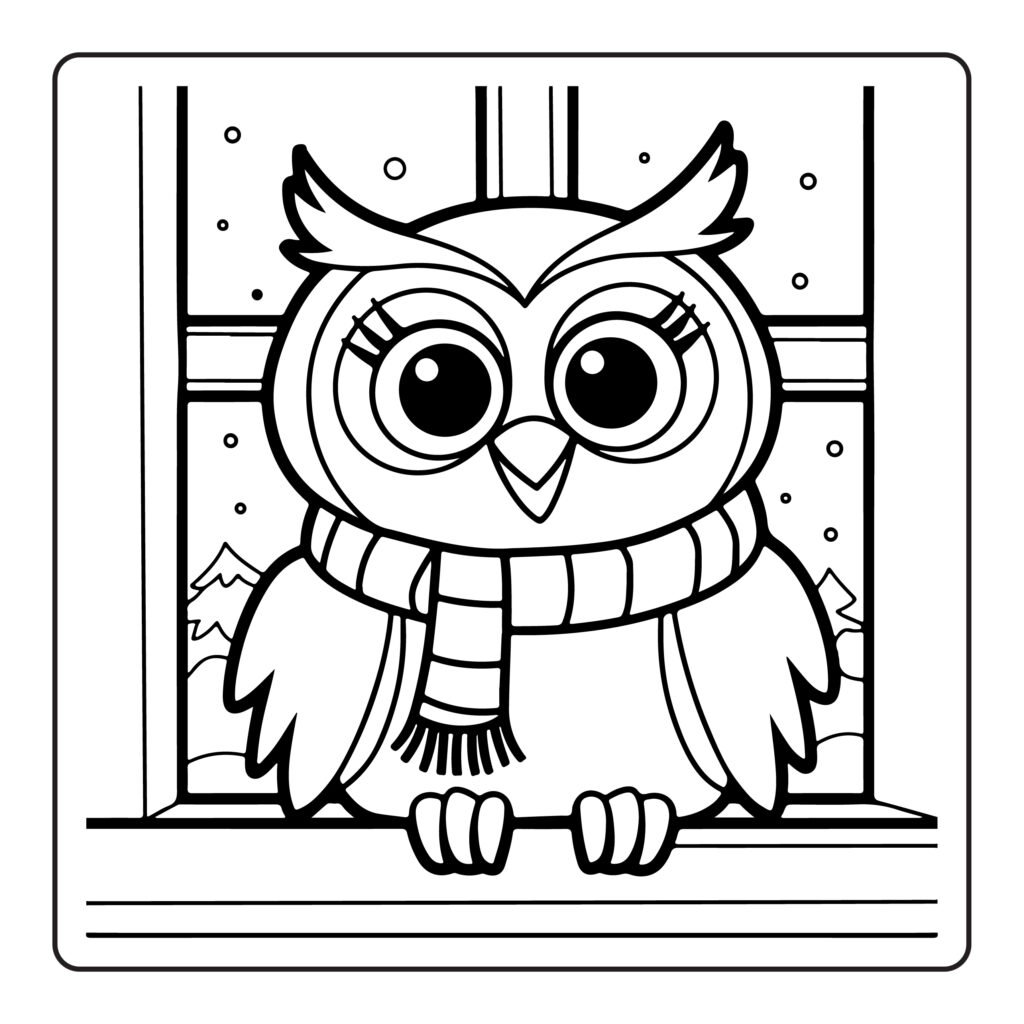Bold and Easy Fluffy Times Coloring Pages