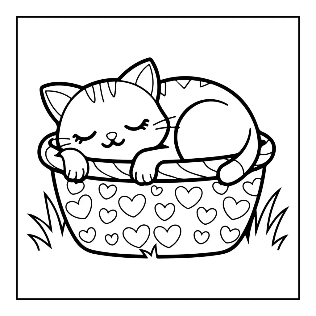 Cozy Girl Coloring Pages