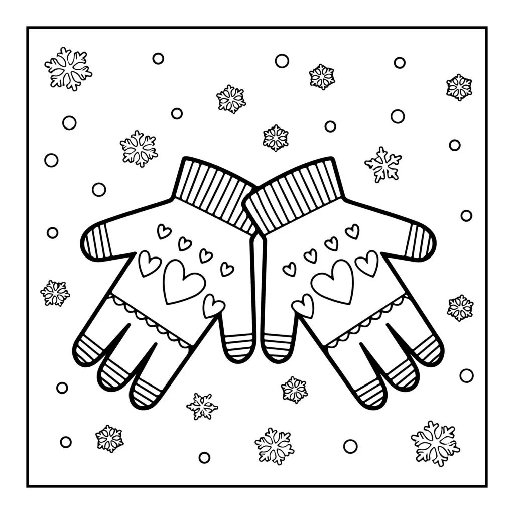 Cozy Girl Coloring Pages
