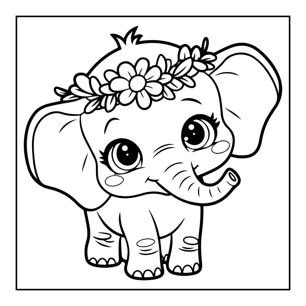 Bold and Easy Cute Groovy Coloring Pages