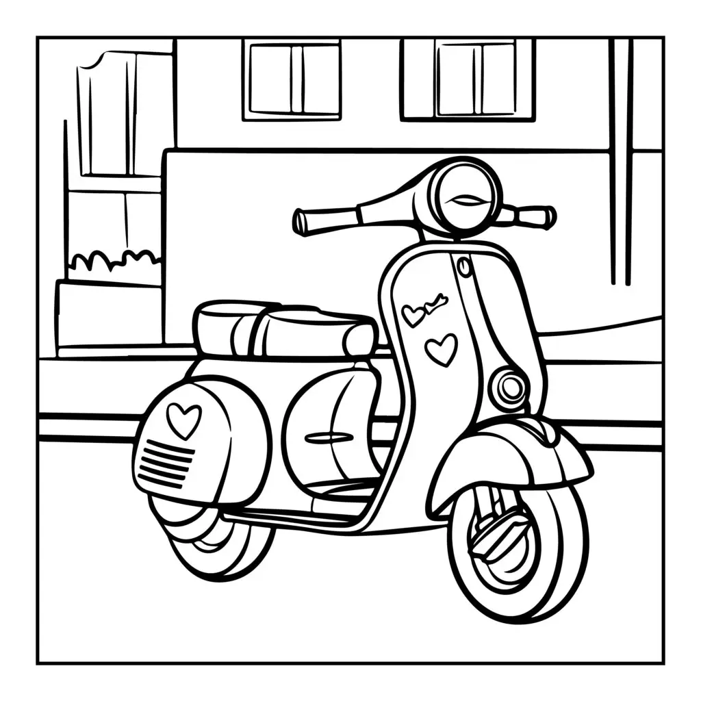 Bold and Easy Cute Groovy Coloring Pages