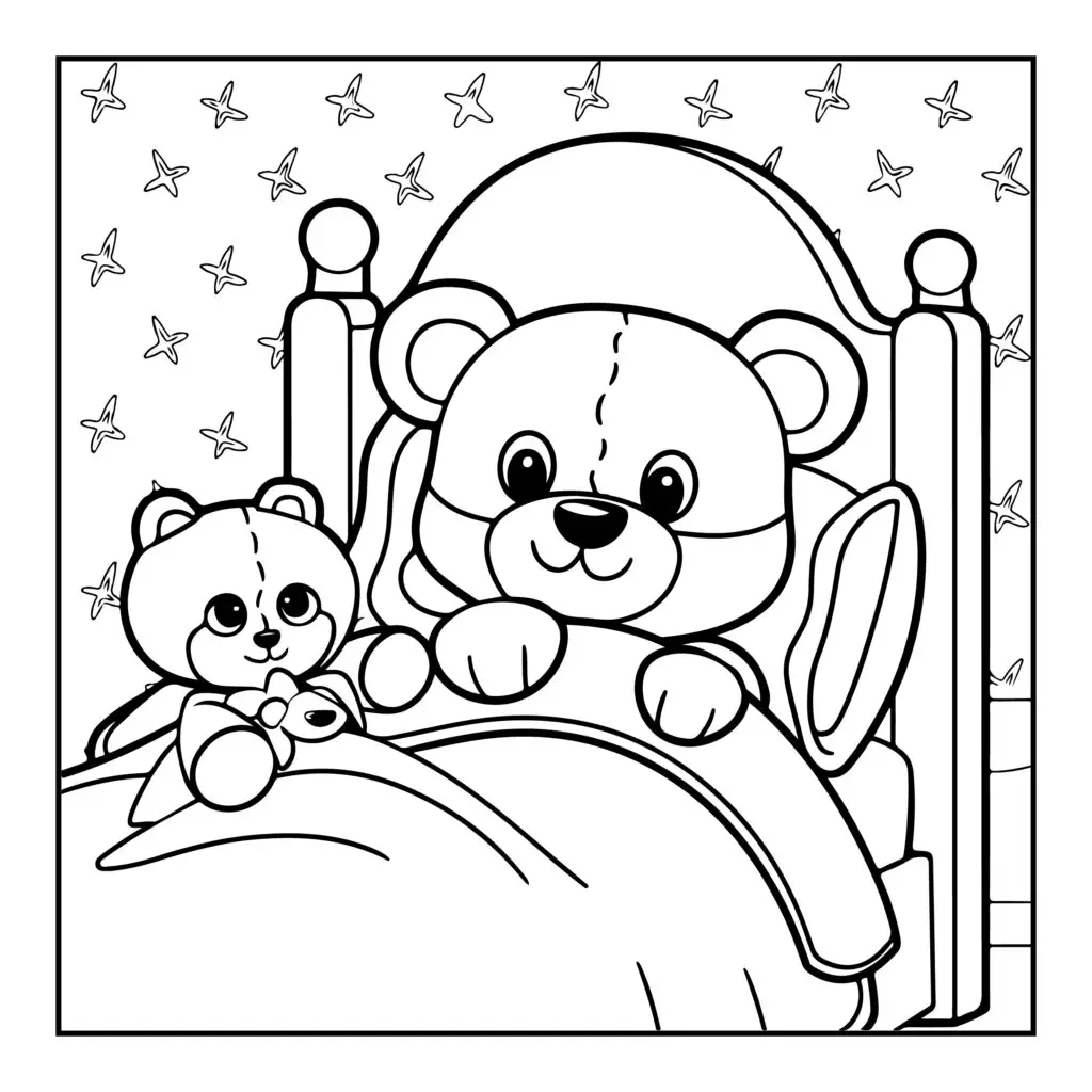 Cozy Girl Coloring Pages